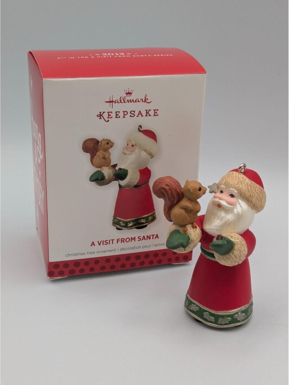 Hallmark Keepsake A Visit From Santa 2013 Ornament, 5th in Series